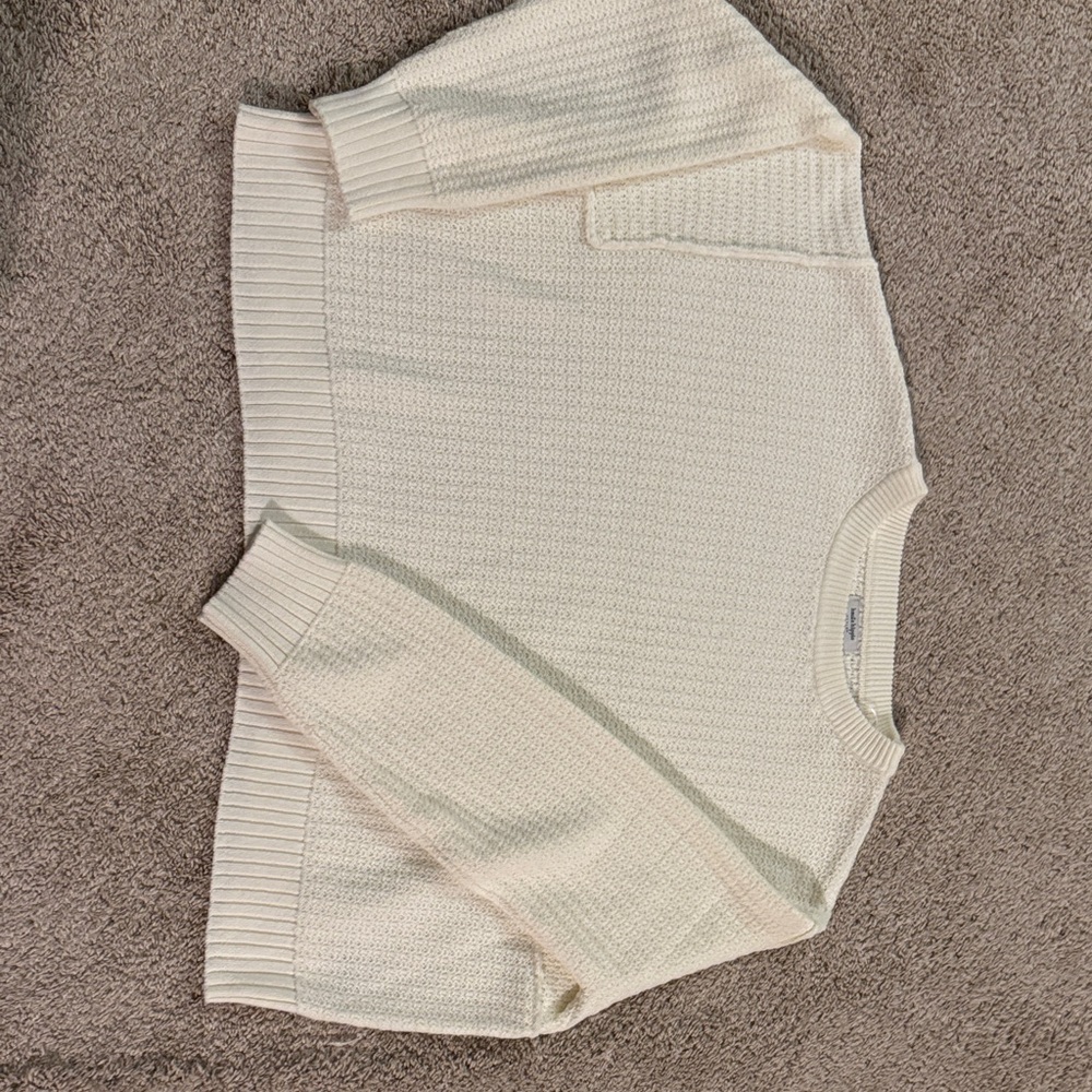 Haute Hippie Cream Crewneck Sweater